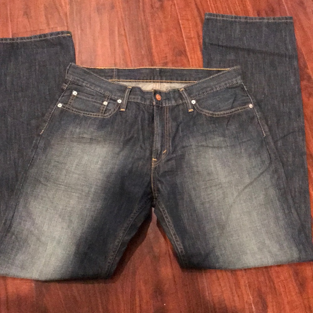 Levi’s 34 x 34 dark denim jeans slim straight